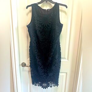 Leslie Fay Black Lace Dress